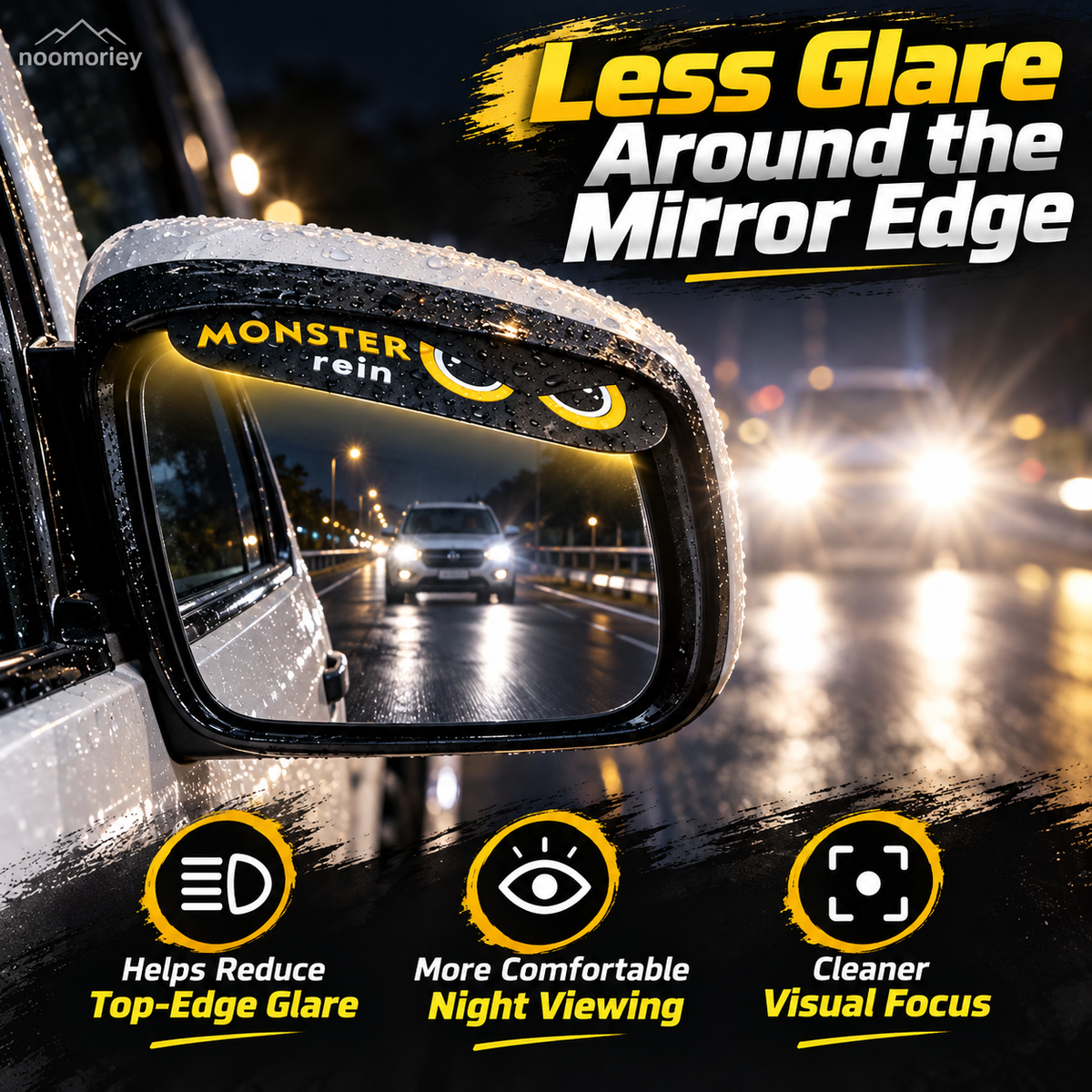 Defender 110 Side Mirror Rain Visors 2PCS Weather Guard Set