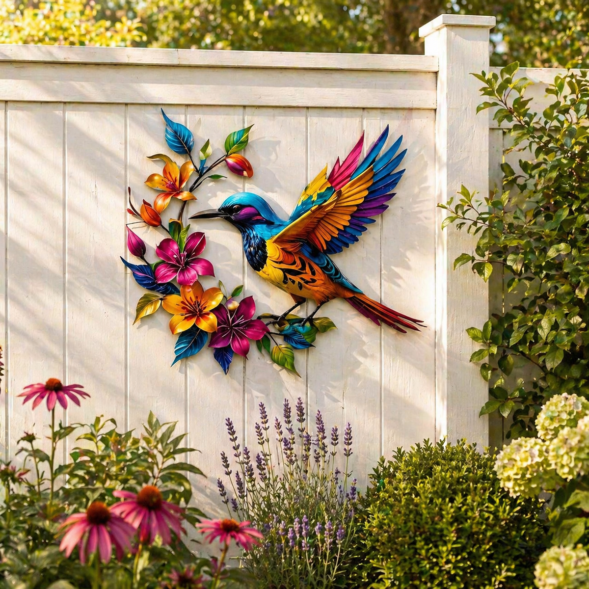 2026 - Hummingbird Bloom Metal Wall Art
