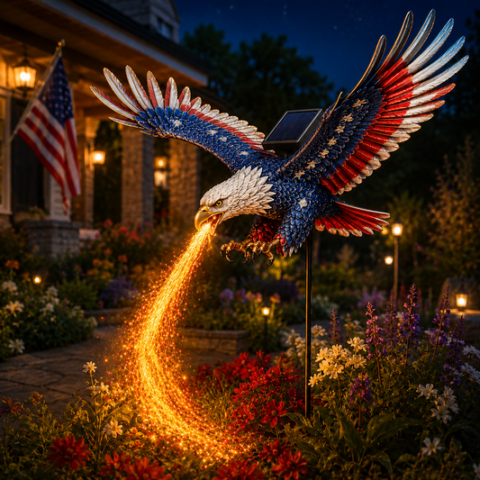 250th Anniversary - Eagle of Freedom Solar Garden Light