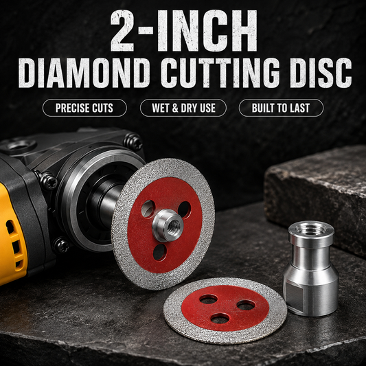 2-Inch Diamond Cutting Disc Precise Cuts. Wet & Dry Use
