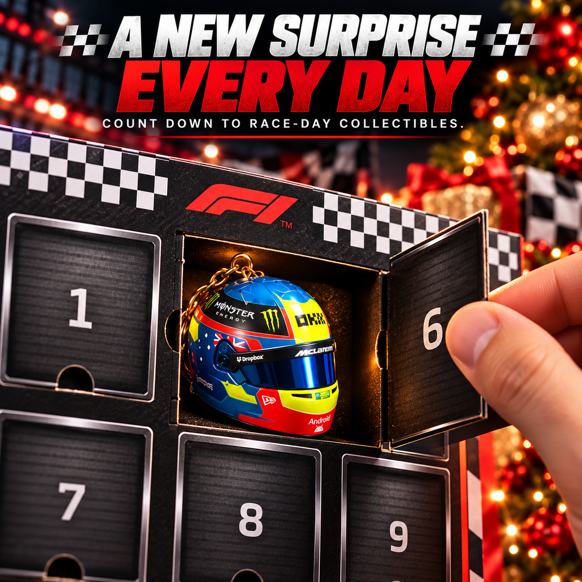 Race Day 25-Day Advent Calendar Motorsport Collectible Christmas Gift