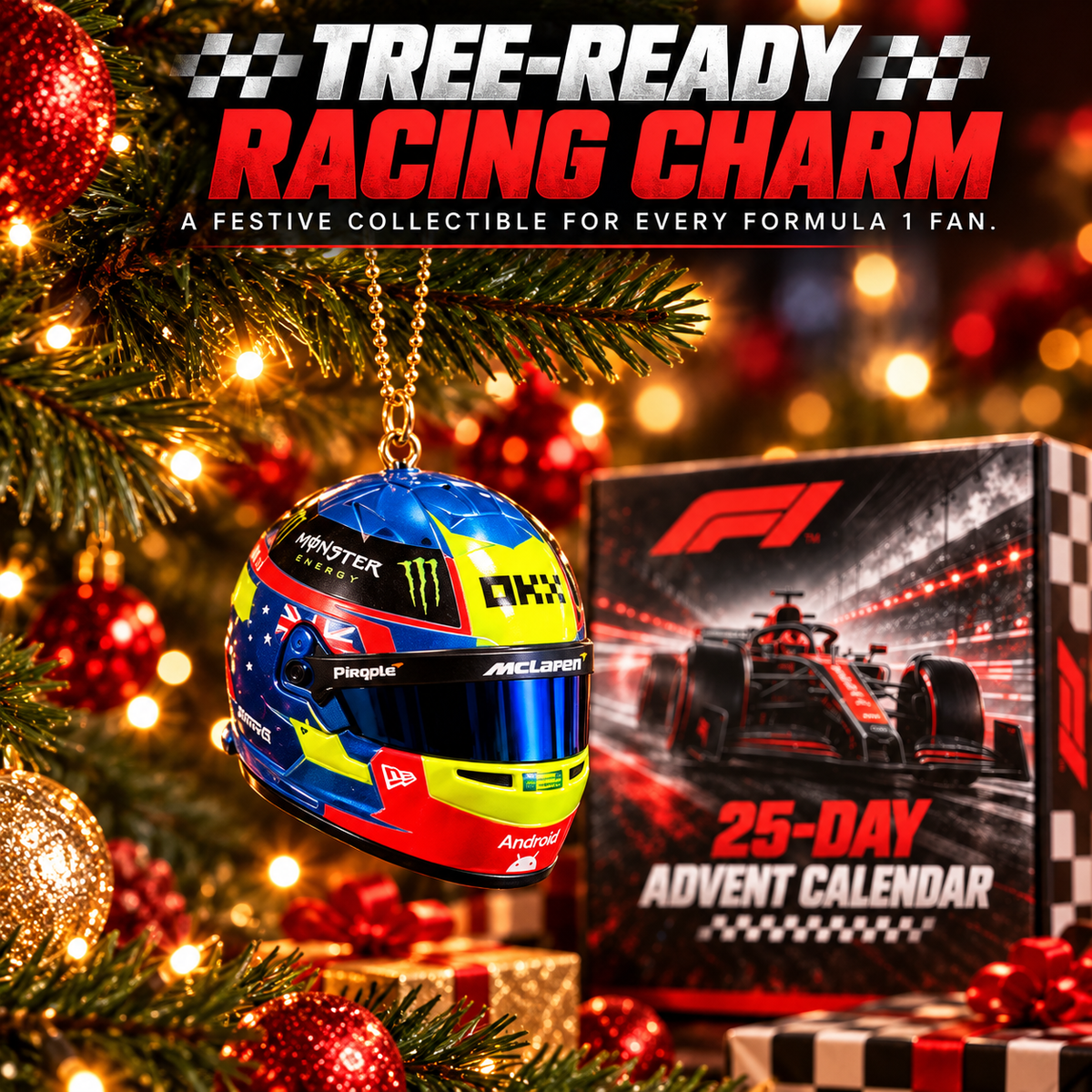 Race Day 25-Day Advent Calendar Motorsport Collectible Christmas Gift