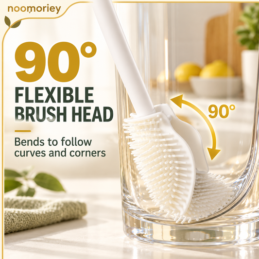 360 Silicone Bottle Cleaning Brush with Long Handle