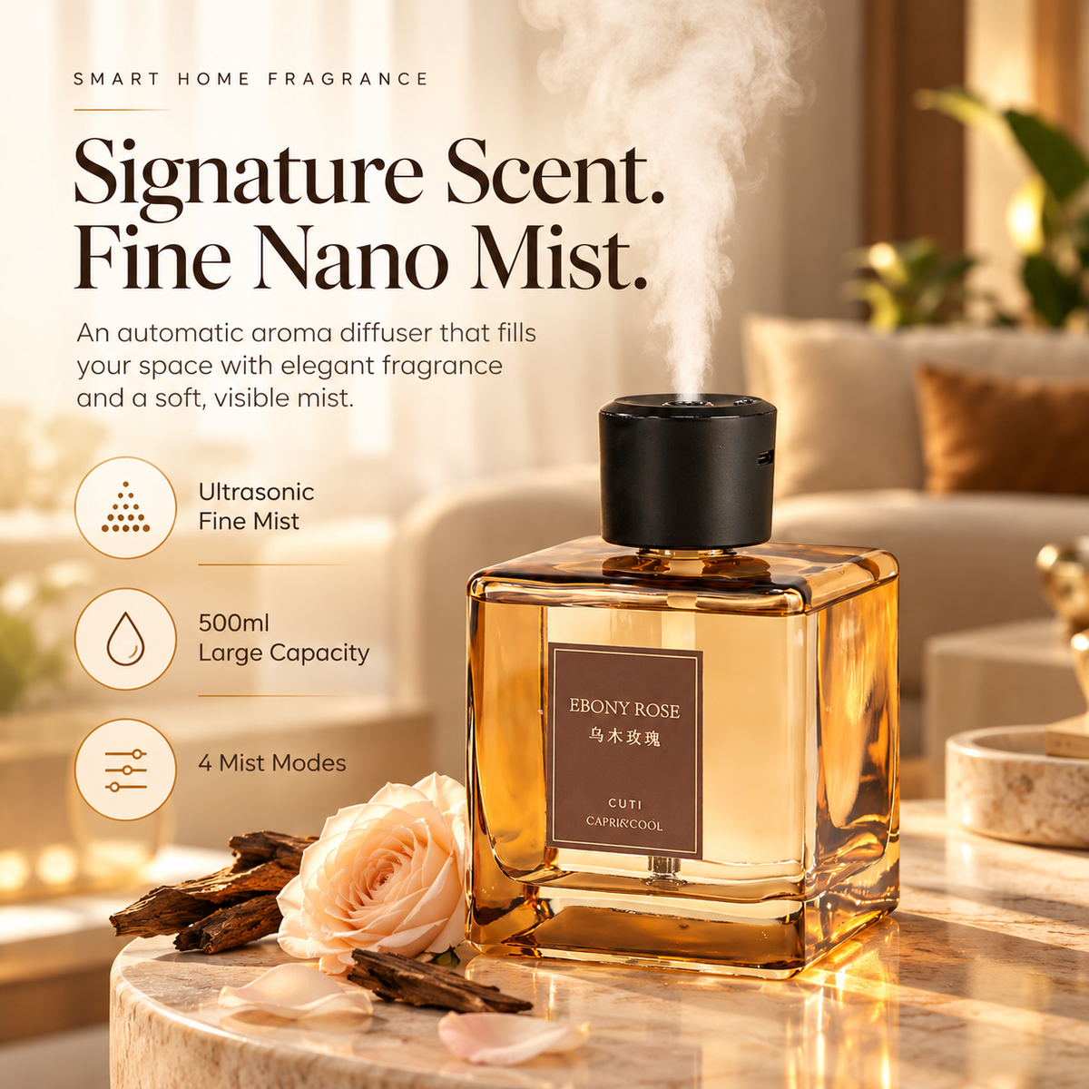 Refillable Essential Oil Scent Diffuser