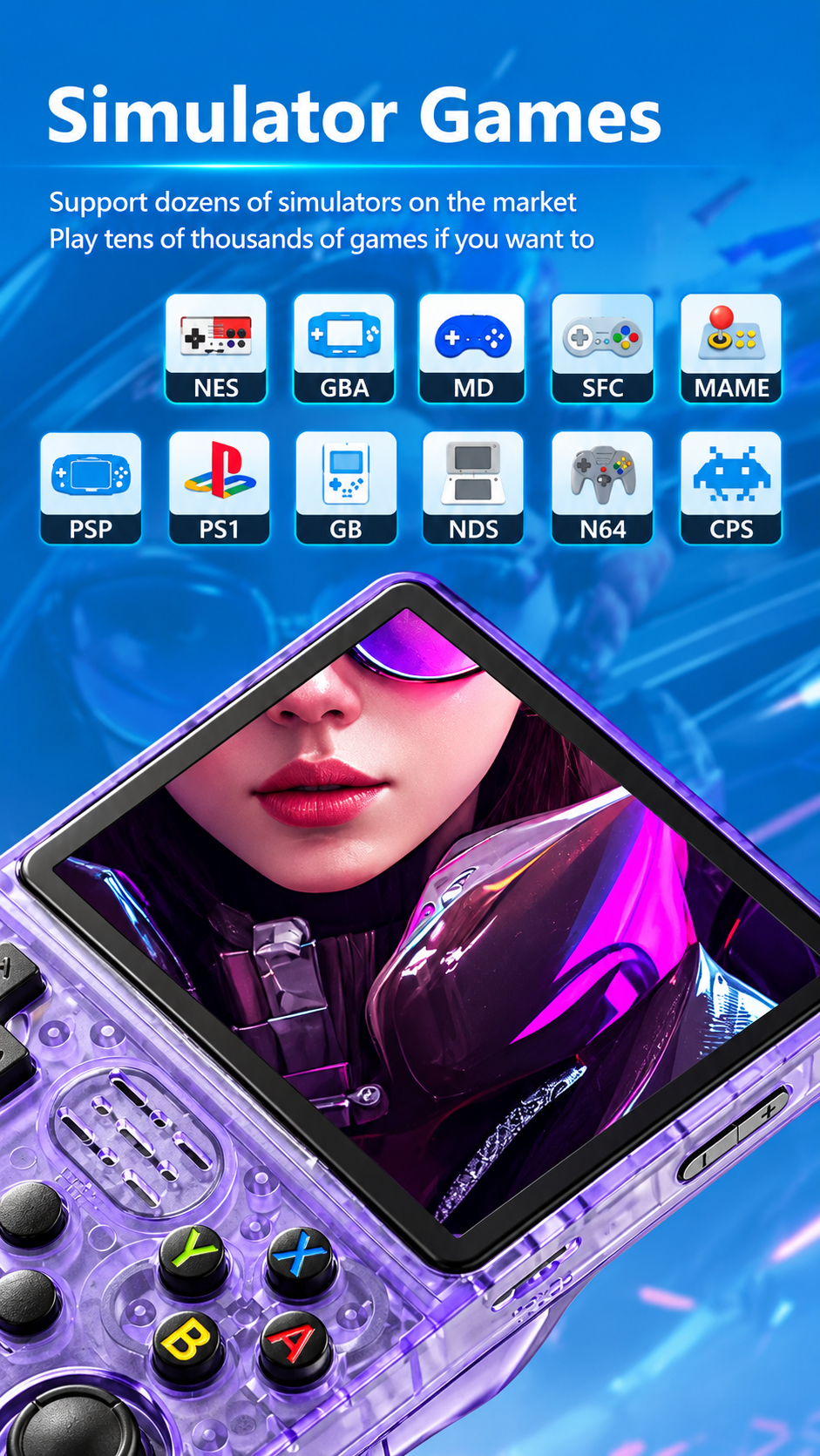 Ultimate Retro Handheld Game Console Thousands of Classic Games in Your Pocket!