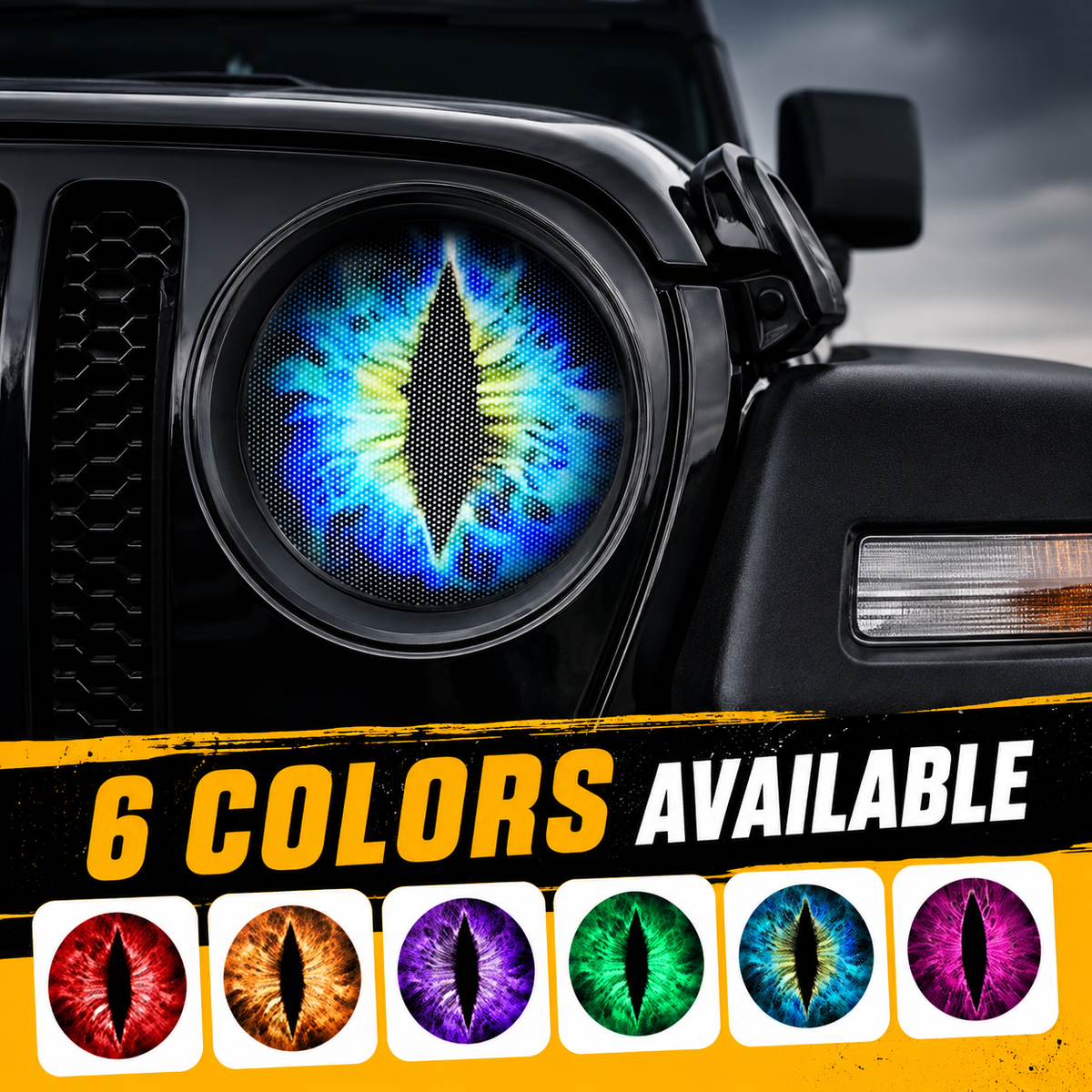 NOW Beast Eyes Car Headlight Stickers