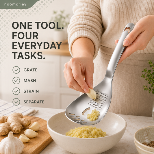 304 Stainless Steel 5-in-1 Multifunctional Kitchen Spoon