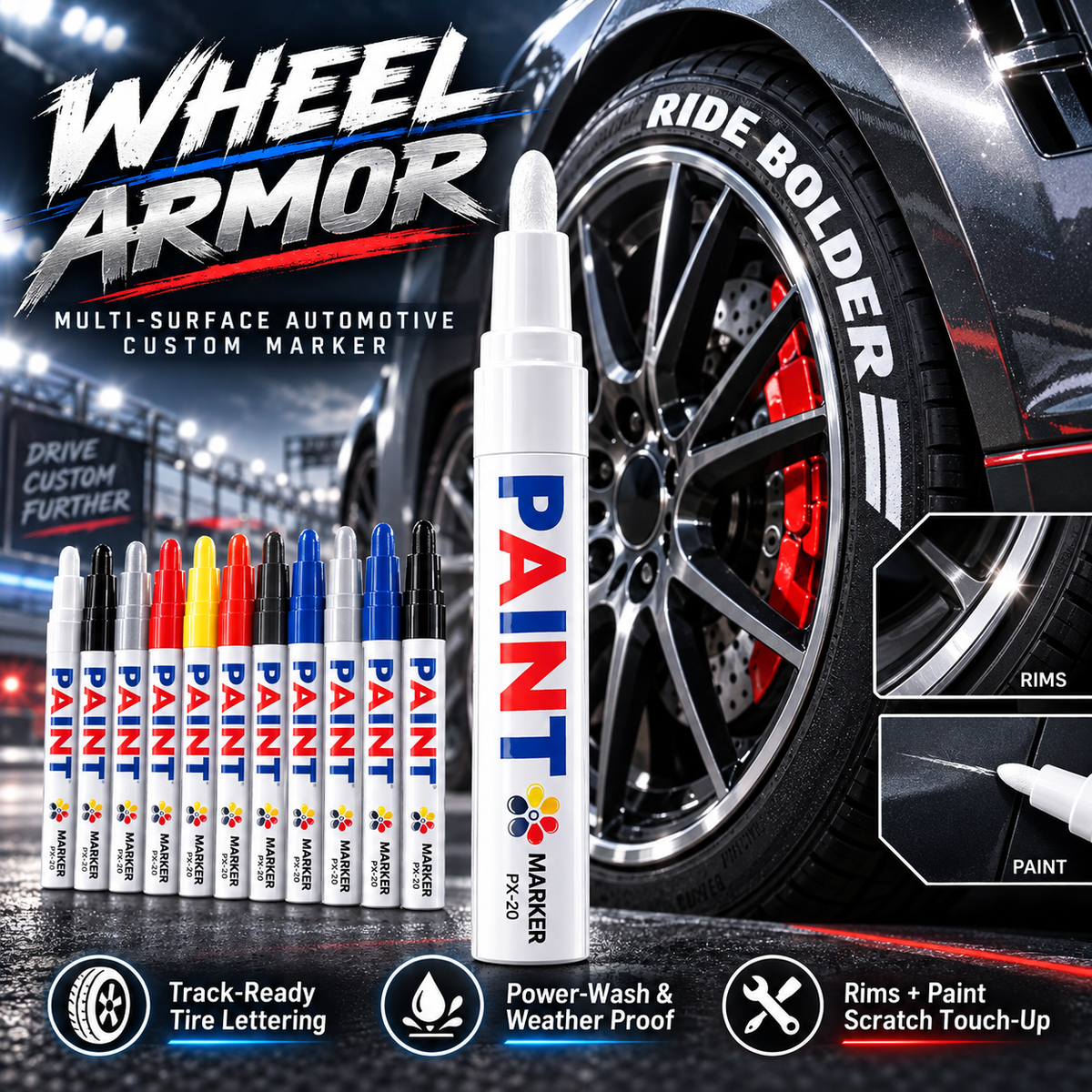 Wheel Armor Multi-Surface Automotive Custom Marker
