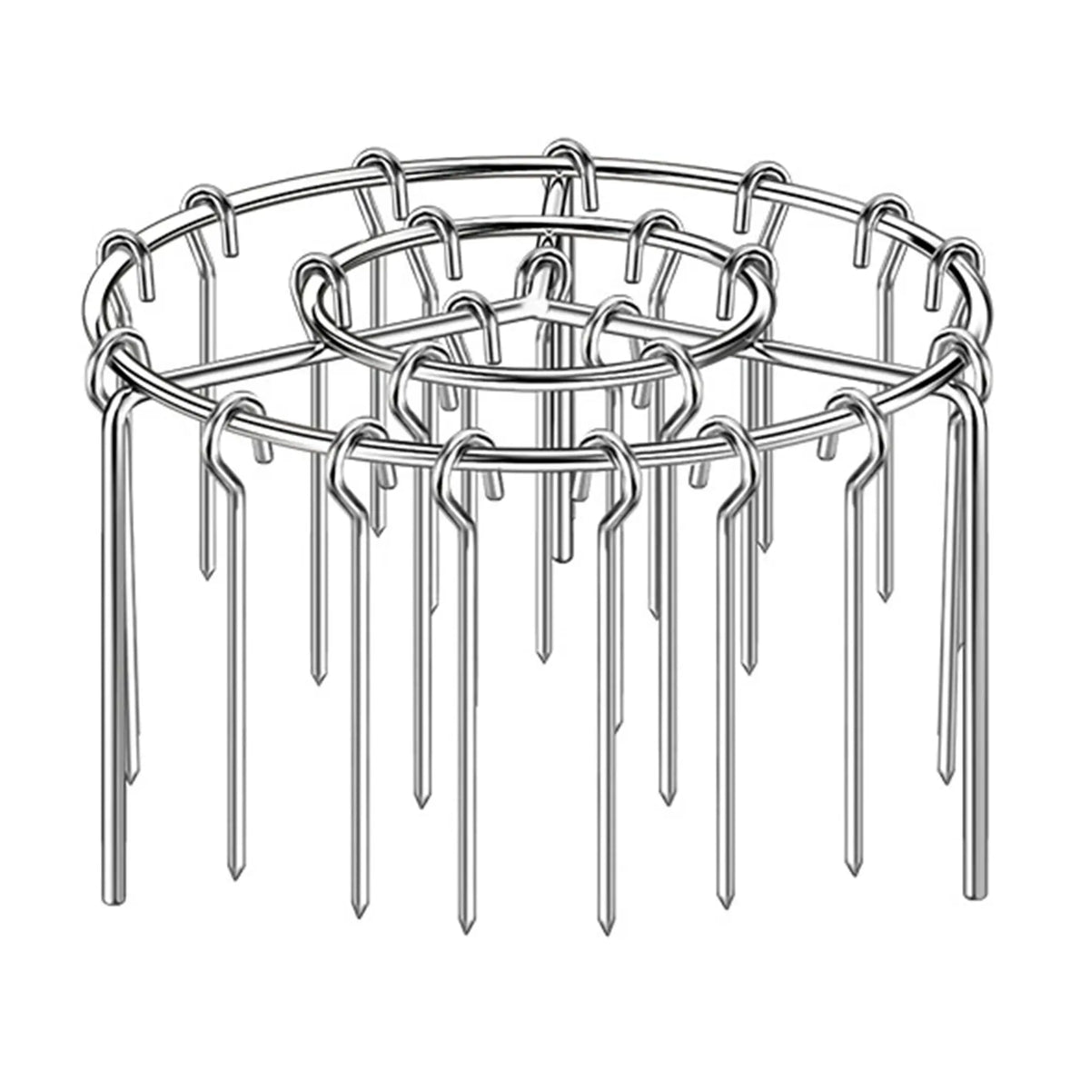 2 Pack Stainless Steel Air Fryer Skewer Rack, 360 No Flip Kabob Grill Stand