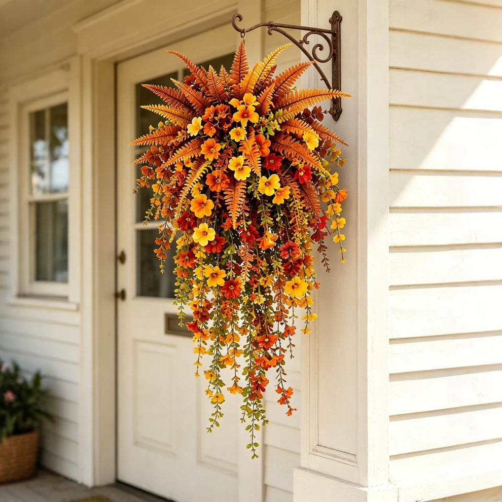On Only Artificial Fern for Autumn Outdoor Decor Autumn Porch & Door Decoration