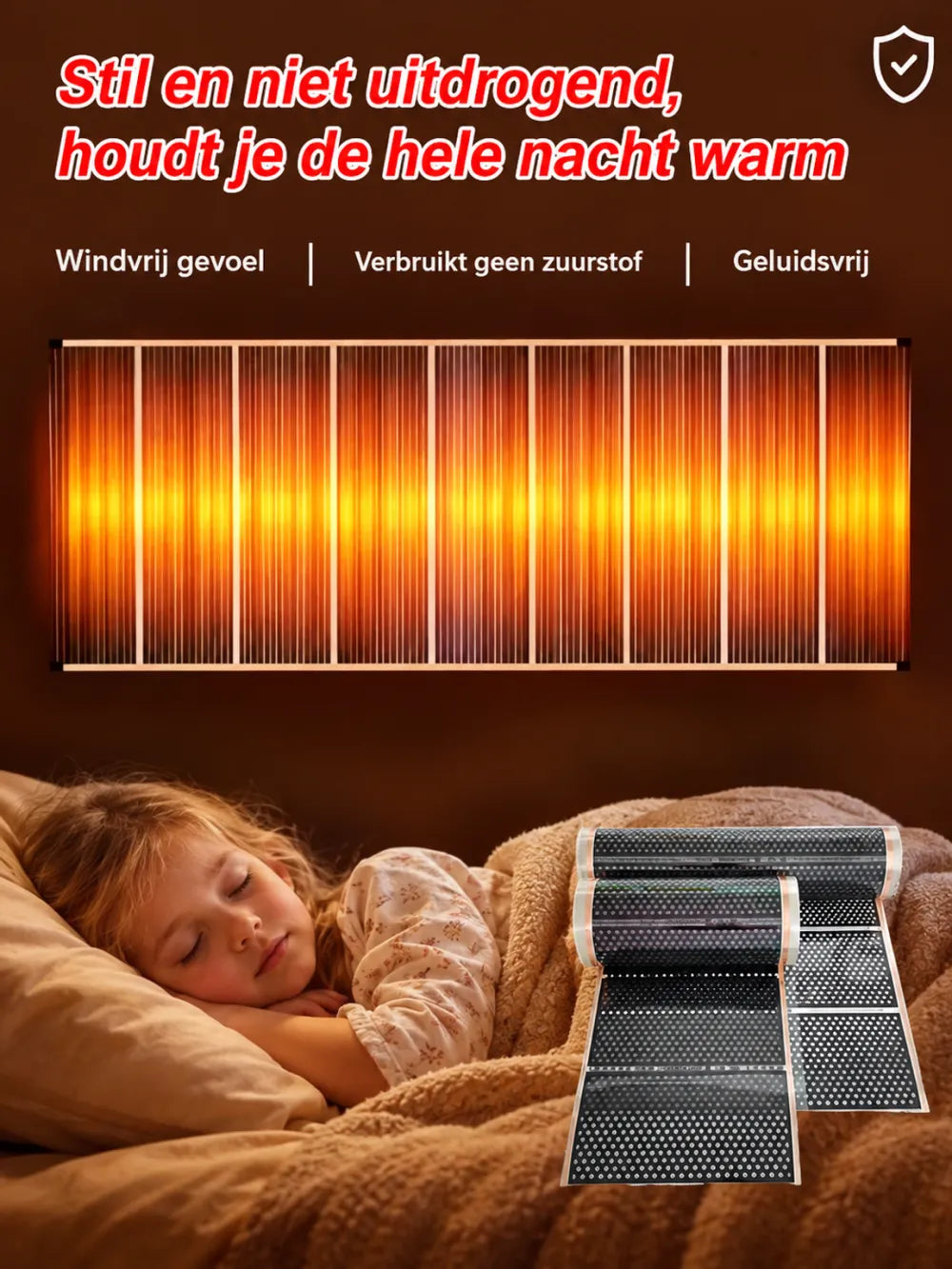 3-Second Rapid Heating Honeycomb Graphene Far-Infrared Ceramic Wall Heater | Low Noise