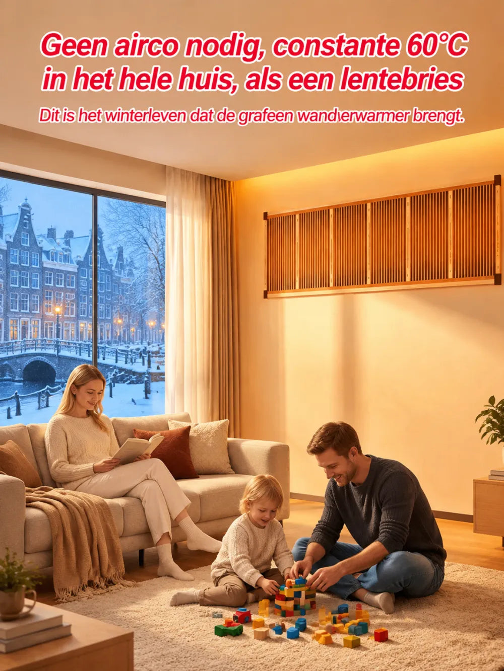3-Second Rapid Heating Honeycomb Graphene Far-Infrared Ceramic Wall Heater | Low Noise