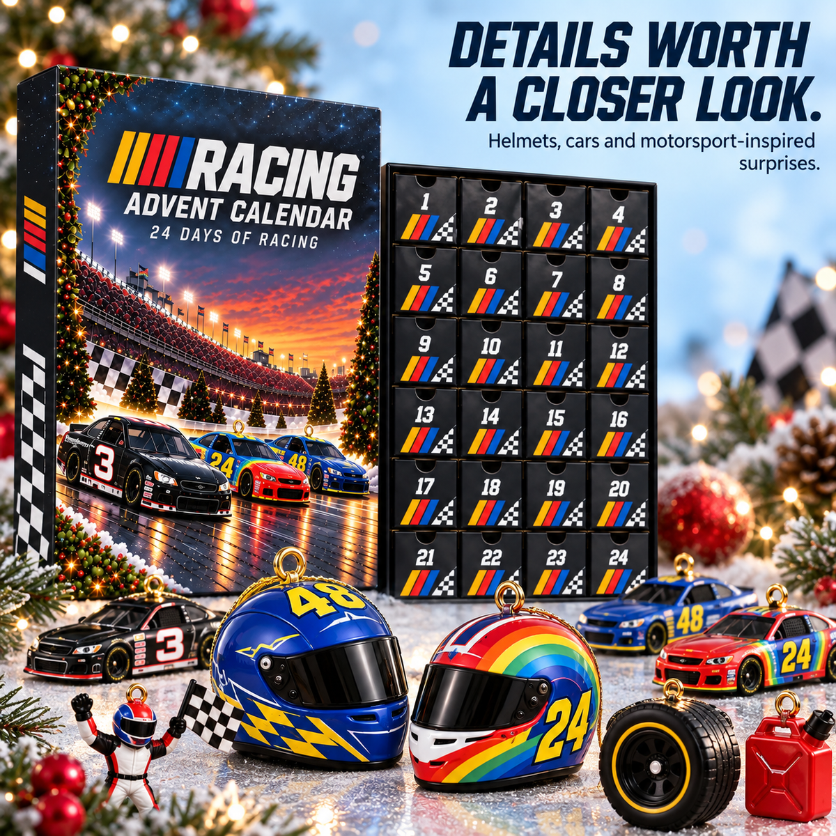 24-Day Racing Advent Calendar Daily Collectible Surprises for Motorsport Fans