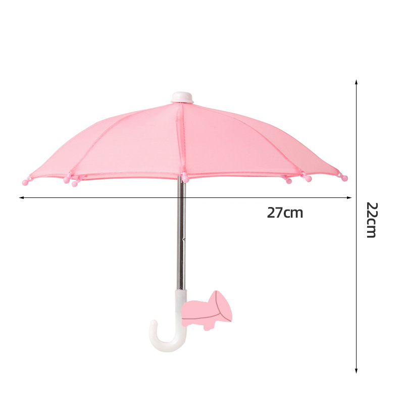 Protection Phone Umbrella for Sun Universal Adjustable Piggy Suction Cup Phone Stand with Sun Shade Cover