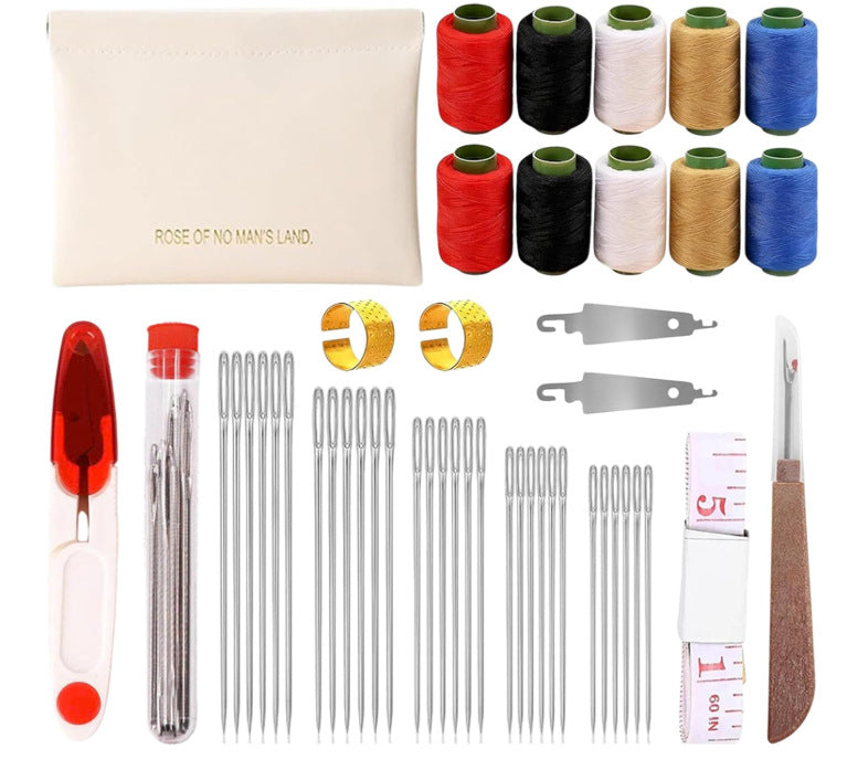 37Pcs Sewing Tool Set with Big Eye Easy-Thread Needles