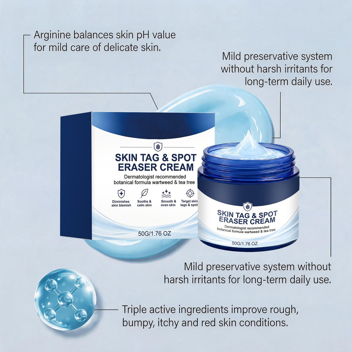 Skincare Cream-Targets skin imperfections and spots