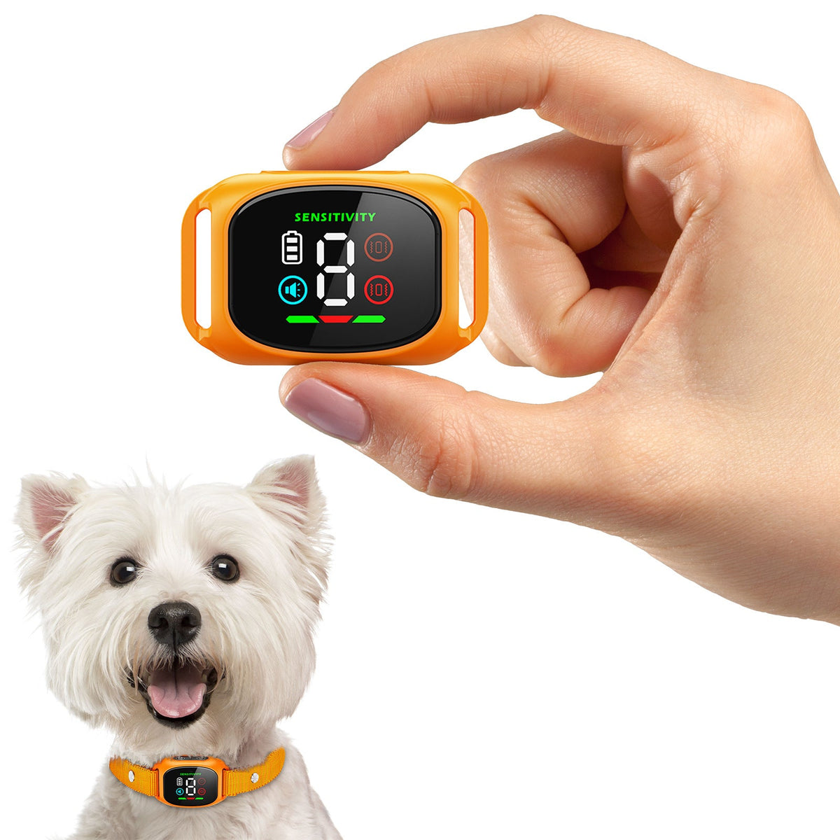 Anti Bark Collar Smart anti false triggering filters out other barks. IP67 waterproof & USB rechargeable worry free