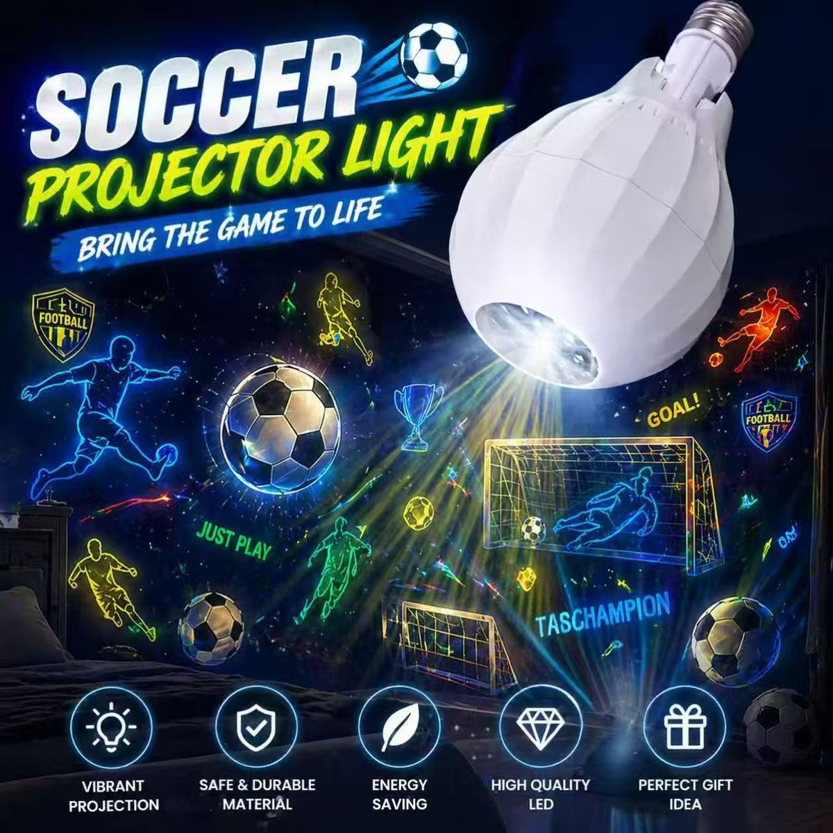 2026 Arrivals Rotating Christmas Projector Bulb | 16 Patterns!