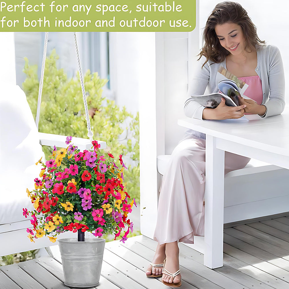 Weatherproof & No-Fade Outdoor Hanging Flowers