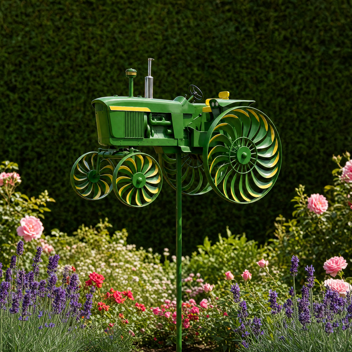Only -Earl's Handmade Tractor Wind Spinner