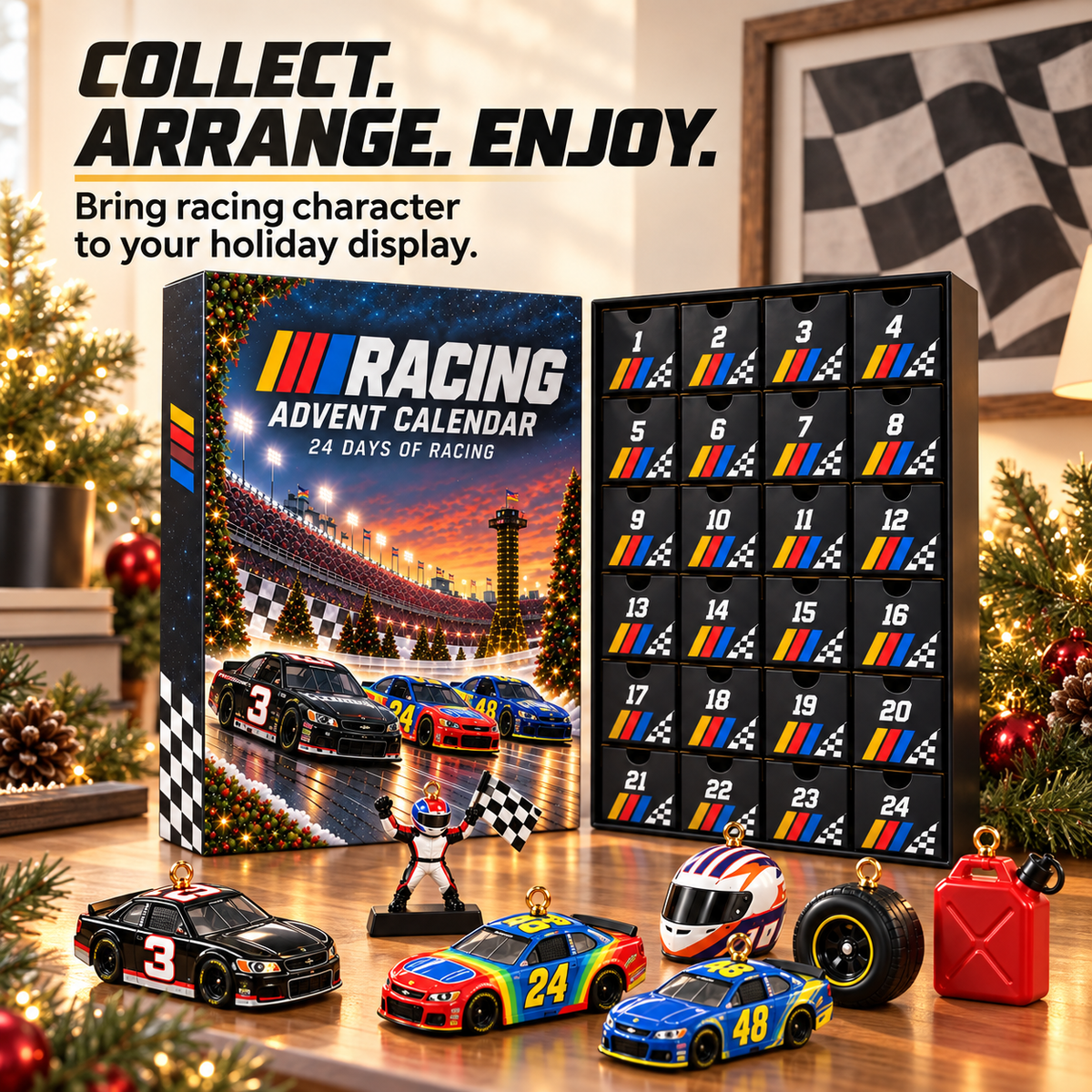 24-Day Racing Advent Calendar Daily Collectible Surprises for Motorsport Fans