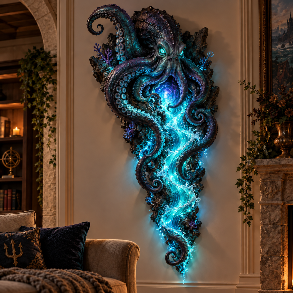 Enchanted Ocean Legends Lighted Wall D cor Collection