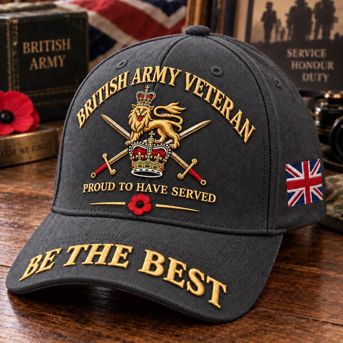 British Army Veteran Cap Proud to Have Served