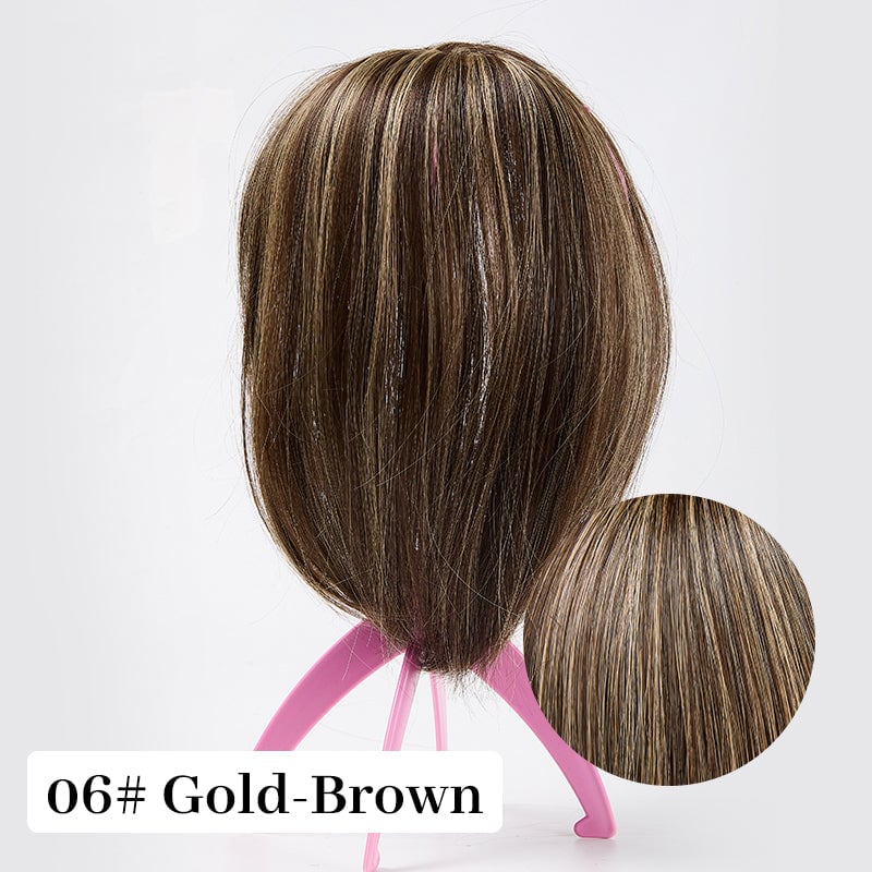 Superior Quality-Natural Hair Toppers With Bangs For Women