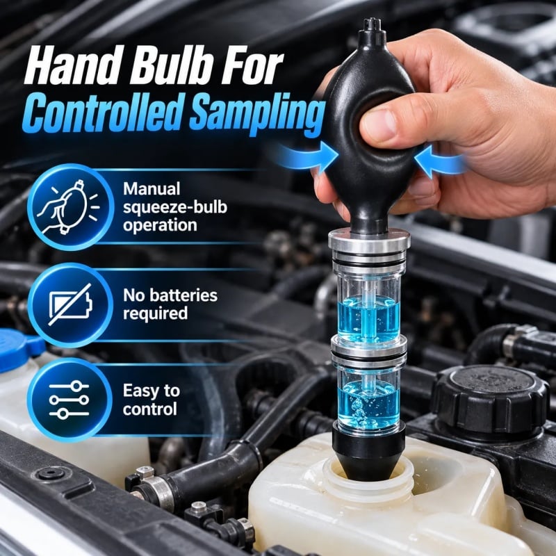 Combustion Leak Tester Quickly Detect Exhaust Gas Leaks in Your Cooling System!