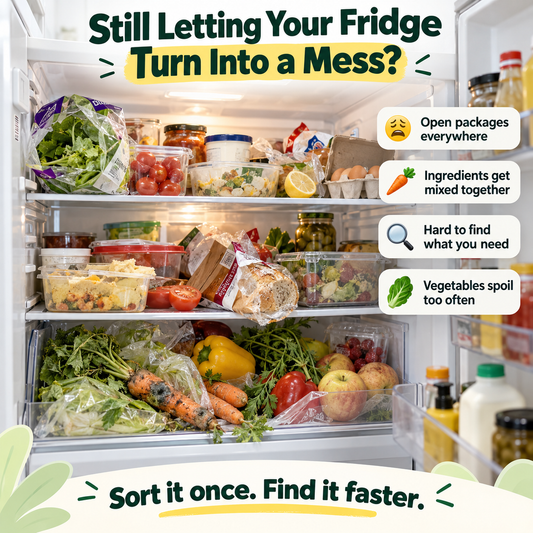 15-Pack Double-Seal Food Storage Bags Clear Reusable Pouches for Fridge Organization & Meal Prep
