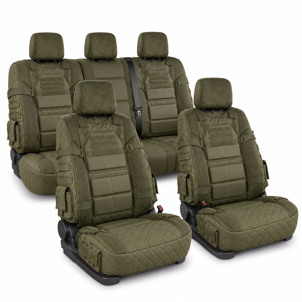 Military Style Auto Seat Protectors Universal Fit Heavy Duty Cushion For Long Drive Vehicle Owners