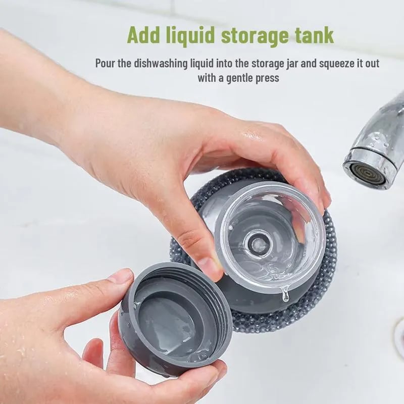 Year event -Automatic Liquid Filling Good Handle Soap Dispense Palm Kitchen Brush for Bowl Sink Cleaning Pot Comfortable