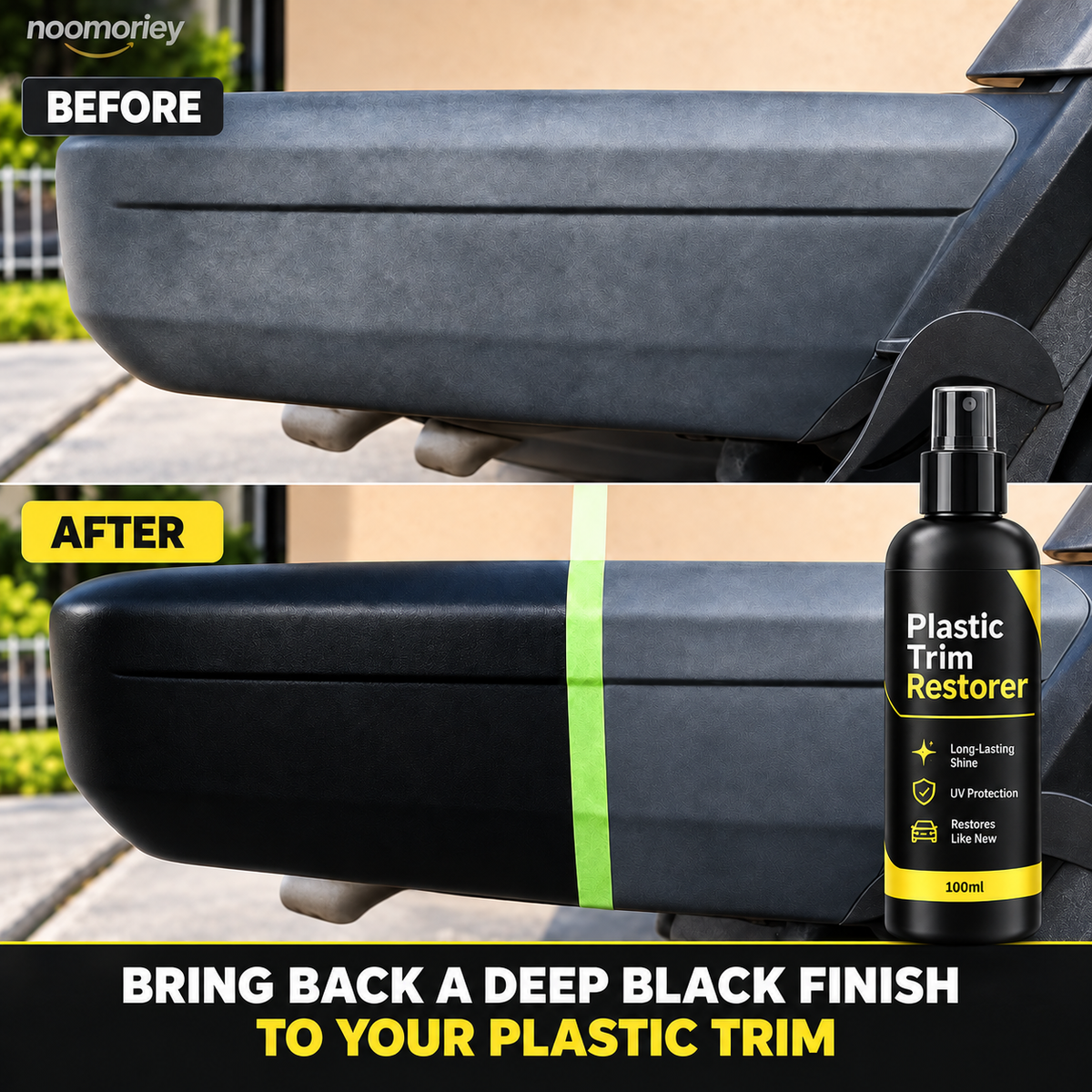 Plastic Trim Restorer Deep Black Finish & Easy DIY Care