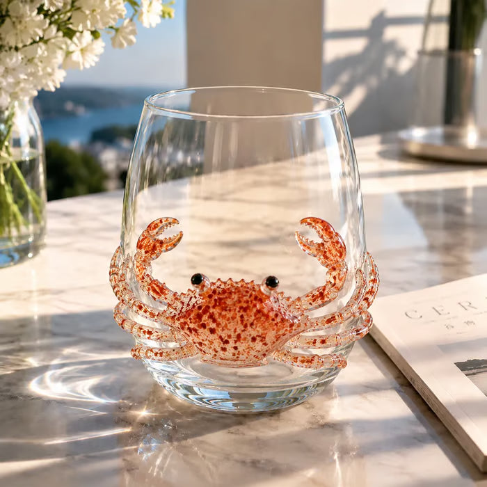 Blue Ringed Octopus Handcrafted Glassware