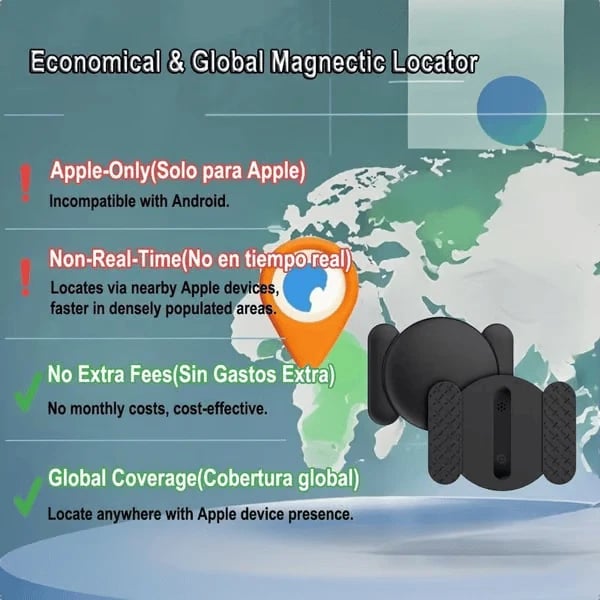 Smart GPS Tracker With Magnetic Case Real-Time Vehicle Tracking For iPhone & Android
