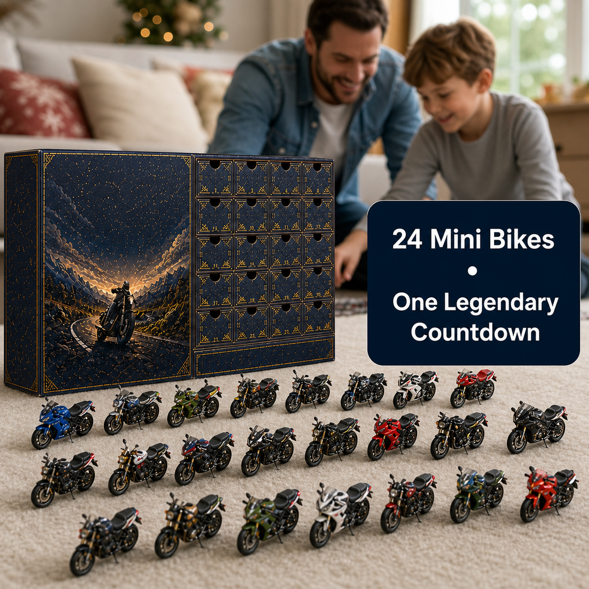2026 Motorcycle Legends Advent Calendar 24 Days, 24 Mini Motorcycles, 24 Legendary Rides