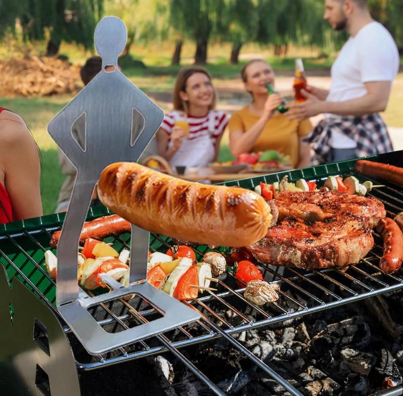 Outdoor prankster Stainless Steel BBQ Sausage Holder