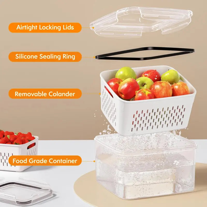 3 Pack Fridge Organizers and Storage