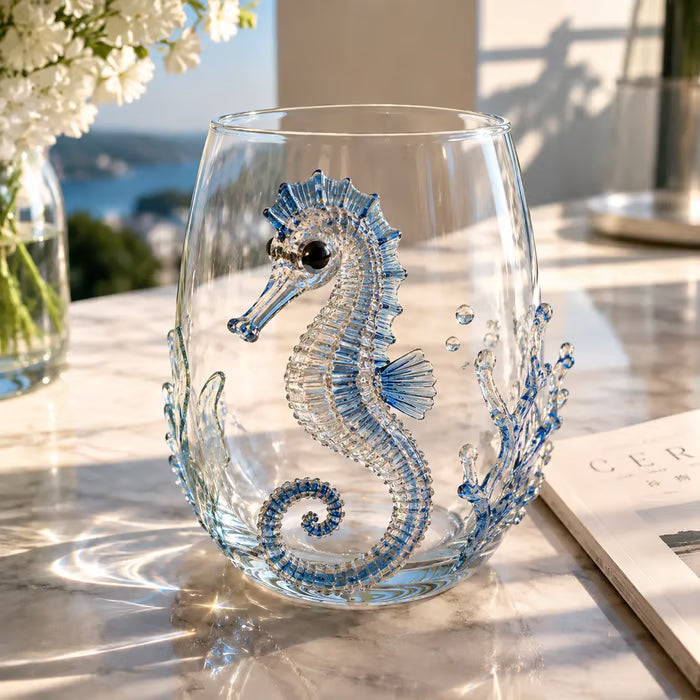 Blue Ringed Octopus Handcrafted Glassware