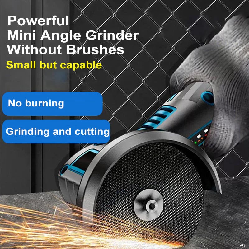 Cordless Mini Angle Grinder 19500RPM, 12V, Dual Battery, Compact & Powerful!