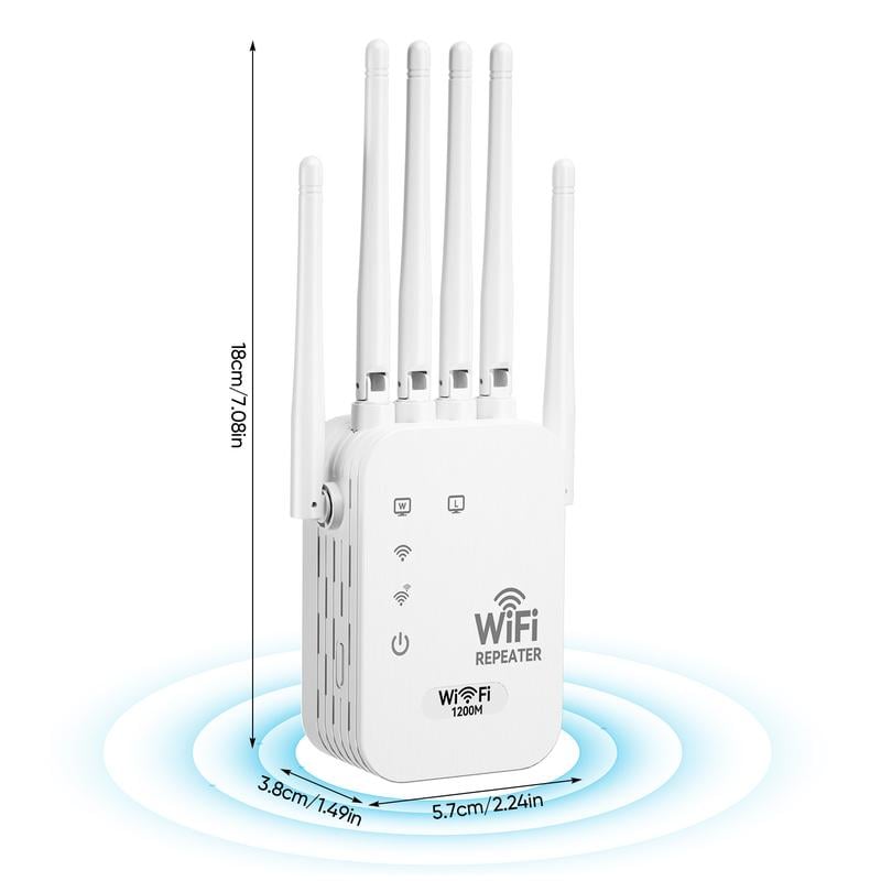 WiFi Extender 6-Antenna Strong Signal