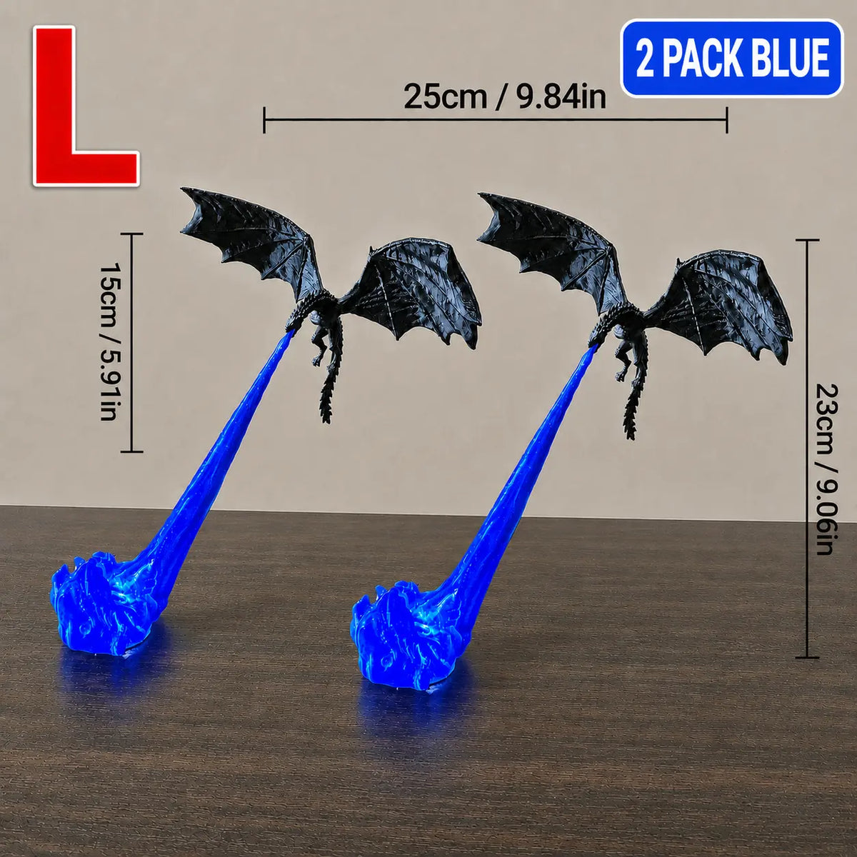 3D-Printed Illuminated Dragon Flame Book Nook Mystical Fantasy Bookshelf D cor