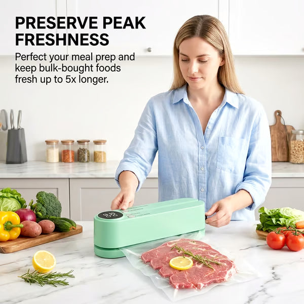 Mini Vacuum Bag Sealer Cordless Handheld Food Sealing Machine