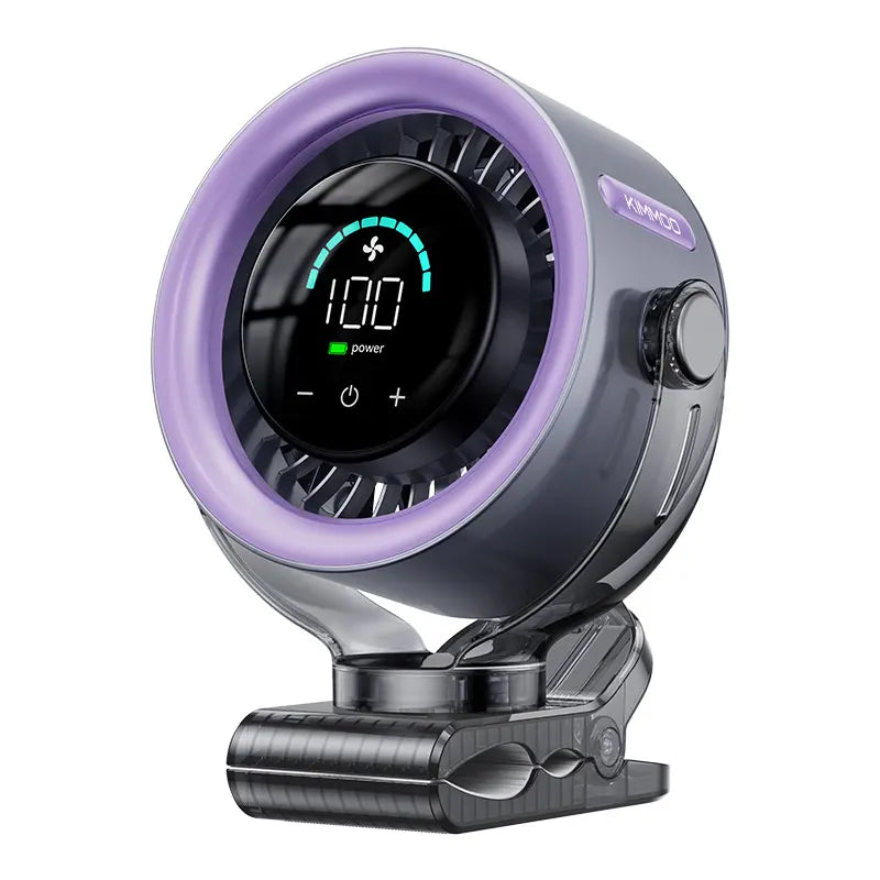 4000mAh 360 Rotatable Clip Fan with LED Display