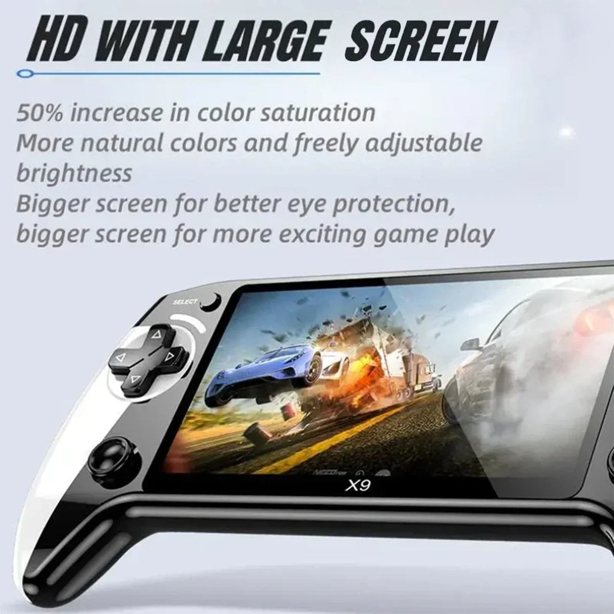 Portable retro game console, ultra-high definition graphics(5000+ games)