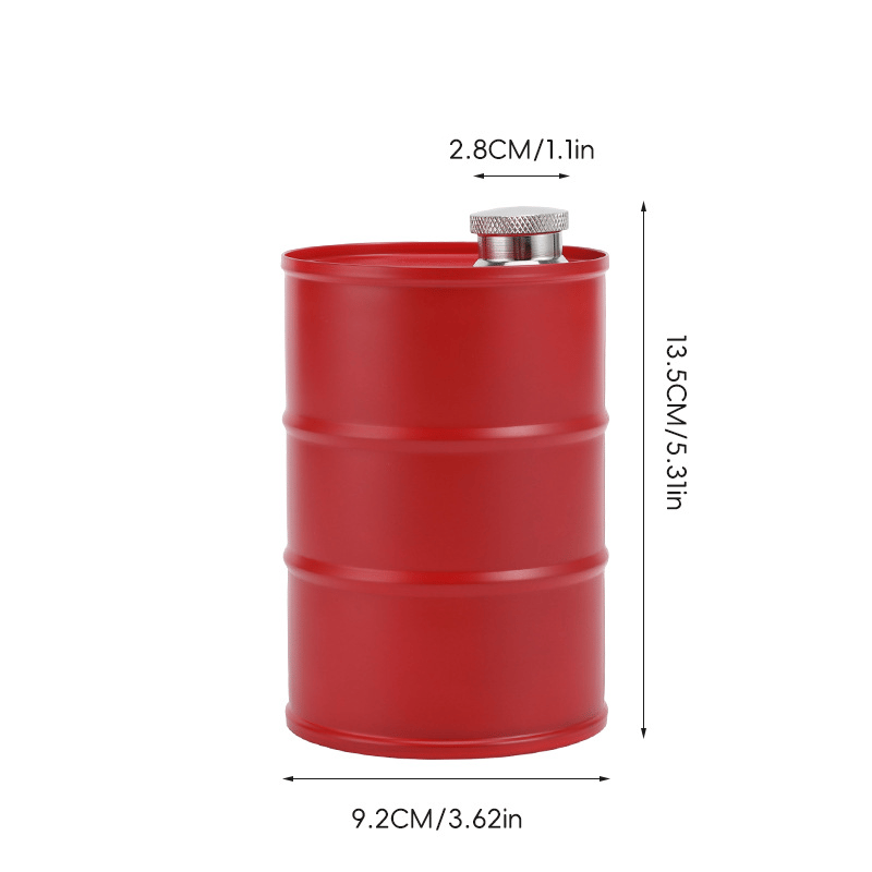 350ml/750ml Oil Drum Anti-rust Leak-proof No Odor Portable Wine Storage Food Grade Camping Whisky Flagon Wine Jug