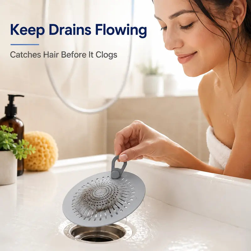Silicone Dome Drain Hair Catcher