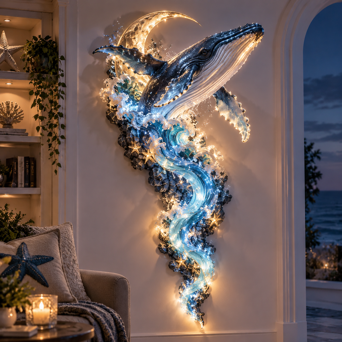 Enchanted Ocean Legends Lighted Wall D cor Collection