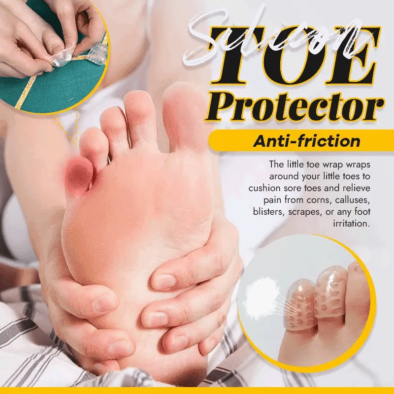 Silicone anti-friction toe protector
