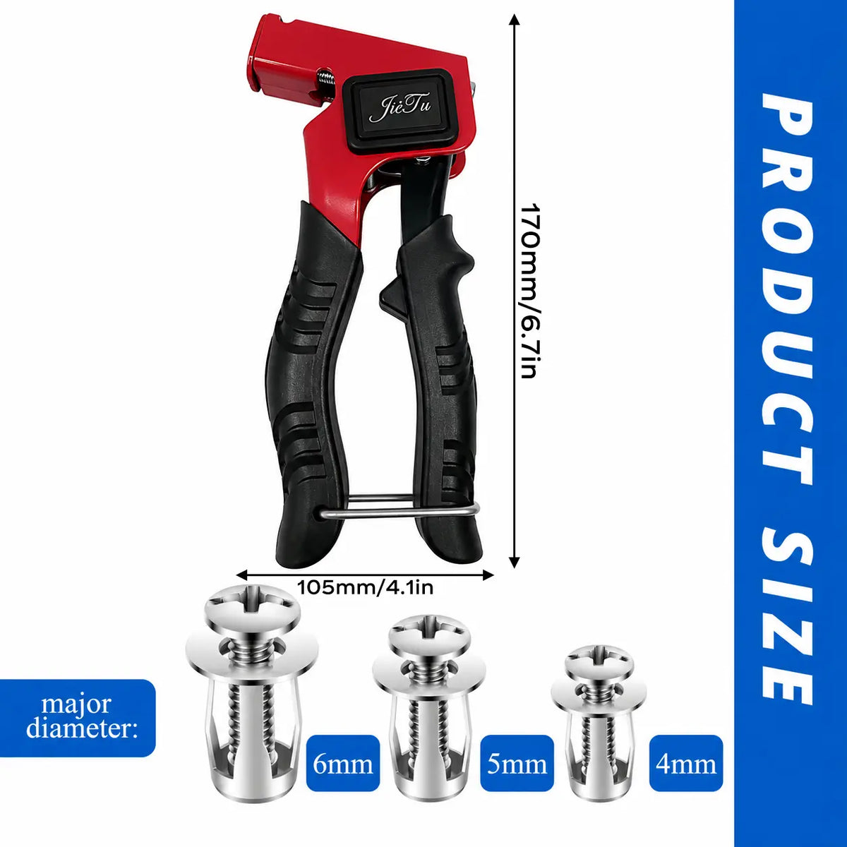 30Pcs Heavy-Duty Carbon Steel Button Rivet Locking Nuts Set
